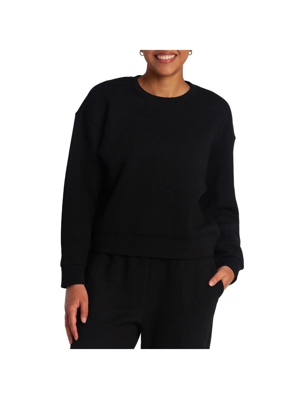 Lazypants Black Crewneck Sweater â Large â NWOT
